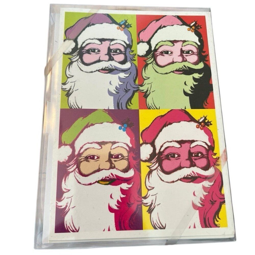Deck the Warhols Santa Claus 15 Christmas Holiday Cards Cards Envelopes New